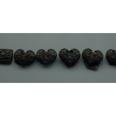 Heart shapes on an old set of belt